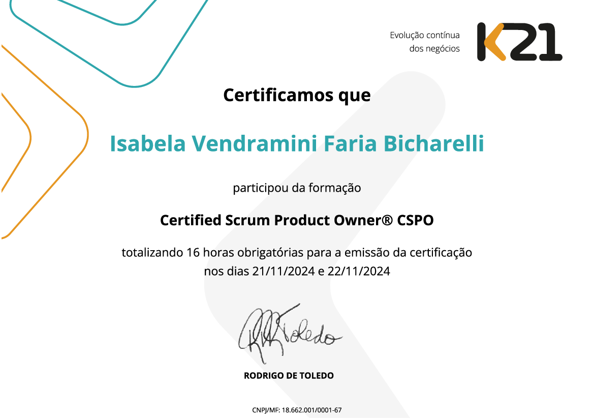 Certificado K21